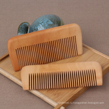 КТ бренд волос изготовленного на заказ Логоса широкие зубцы массаж изысканный персик деревянный гребень 